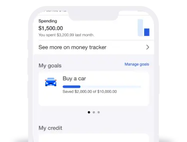 Goal progress view in the U.S Bank mobile app