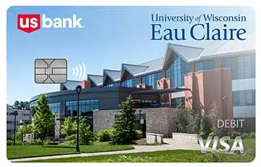 UW Eau Claire University Visa debit card