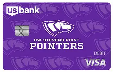 UW Stevens Point Pointers debit card