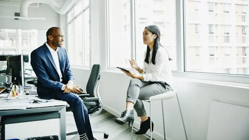 Man and woman discussing MSTs