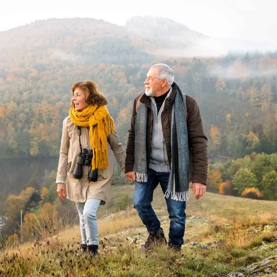 Photo of a couple in a forest