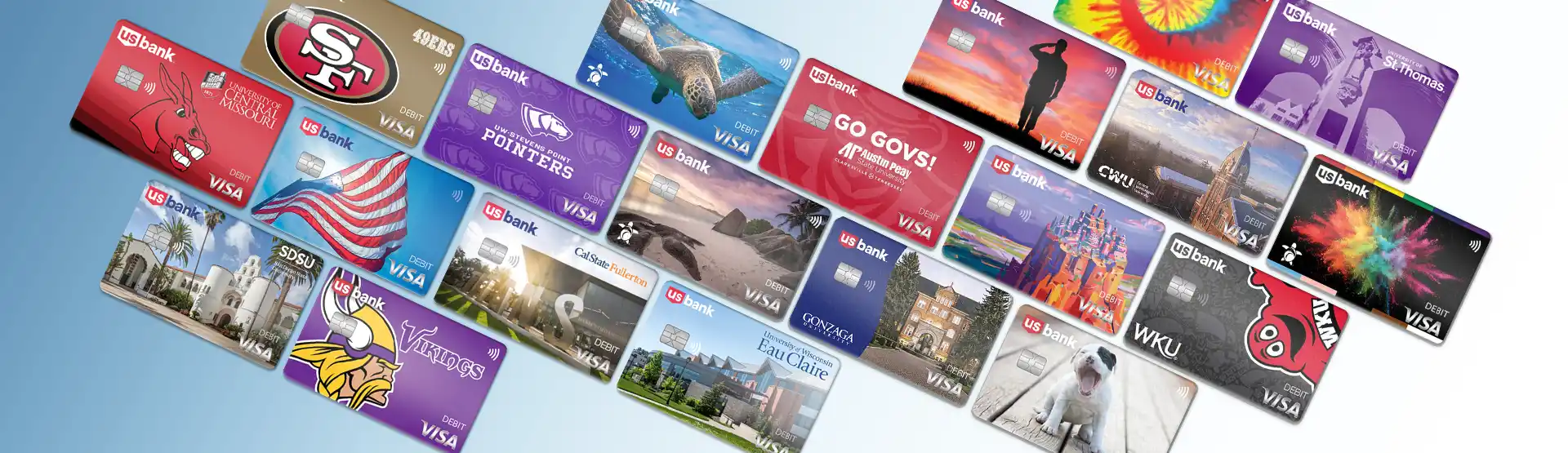 Themed debit card designs